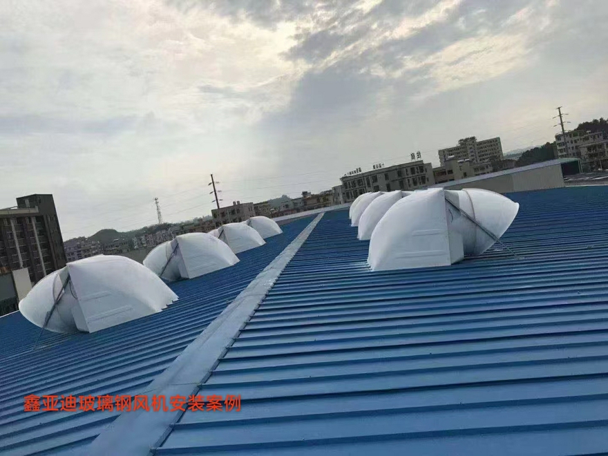 鑫亚迪玻璃钢风机安装案例 (2)